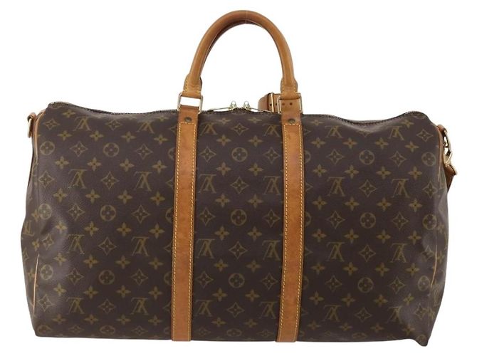LOUIS VUITTON Monogram Keepall Bandouliere 45 Boston Bag M41418 LV Auth 194750 Monogramma - vista 3
