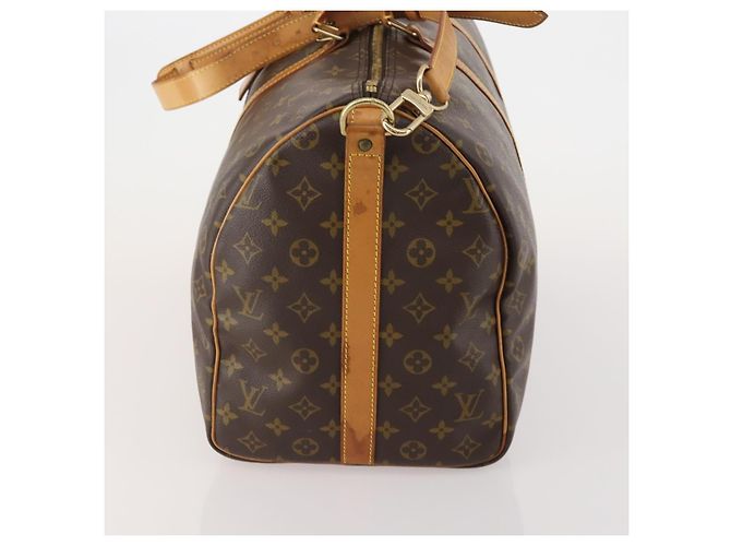 LOUIS VUITTON Monogram Keepall Bandouliere 45 Boston Bag M41418 LV Auth 194750 Monogramma - vista 4