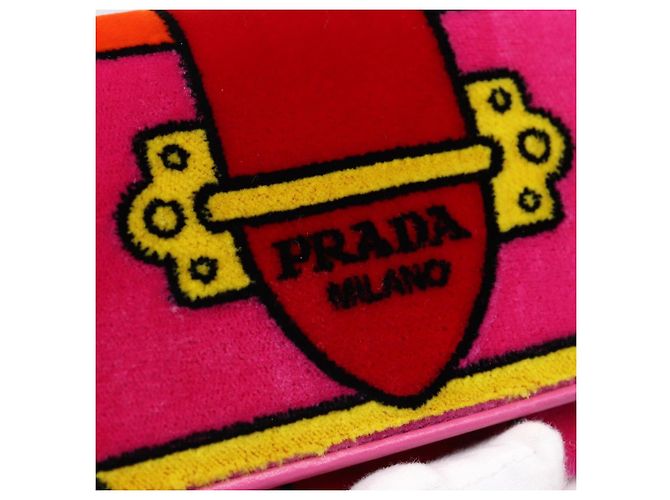 Cartera larga PRADA Velor Red Gold Auth 197223M Roja Dorado - vista 13