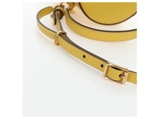 Borsa a mano Miu Miu in pelle 2way Giallo Oro Auth 195501V D'oro - vista 10