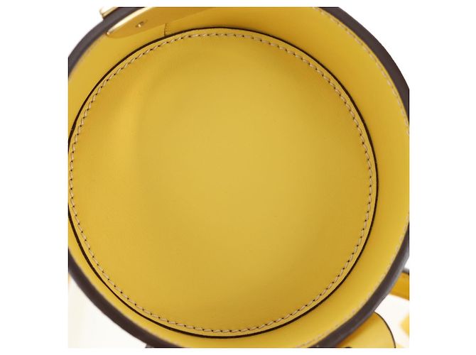 Borsa a mano Miu Miu in pelle 2way Giallo Oro Auth 195501V D'oro - vista 21