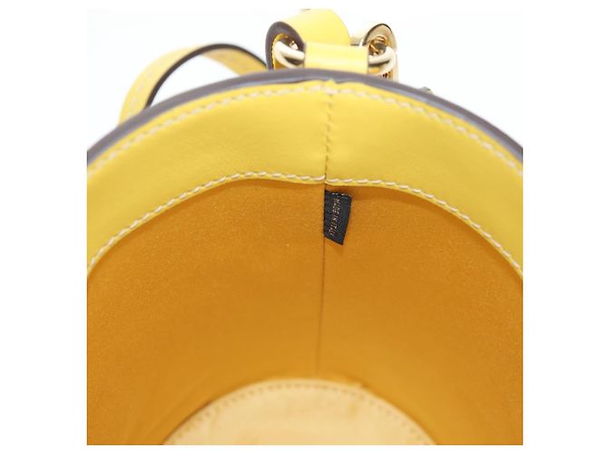 Borsa a mano Miu Miu in pelle 2way Giallo Oro Auth 195501V D'oro - vista 26