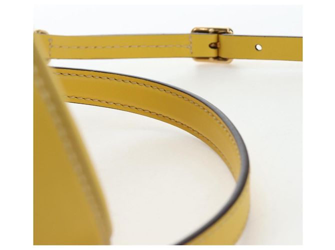 Borsa a mano Miu Miu in pelle 2way Giallo Oro Auth 195501V D'oro - vista 8