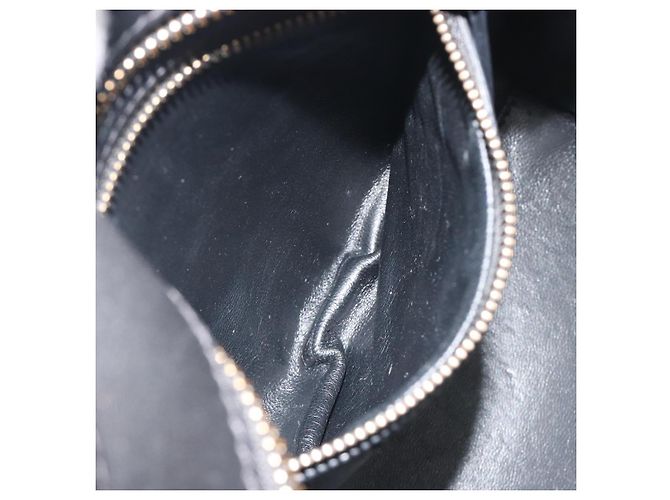 Céline CELINE Luggage Micro Shopper Hand Bag Leather White Gold Tone Auth 196440A Bianco - vista 22