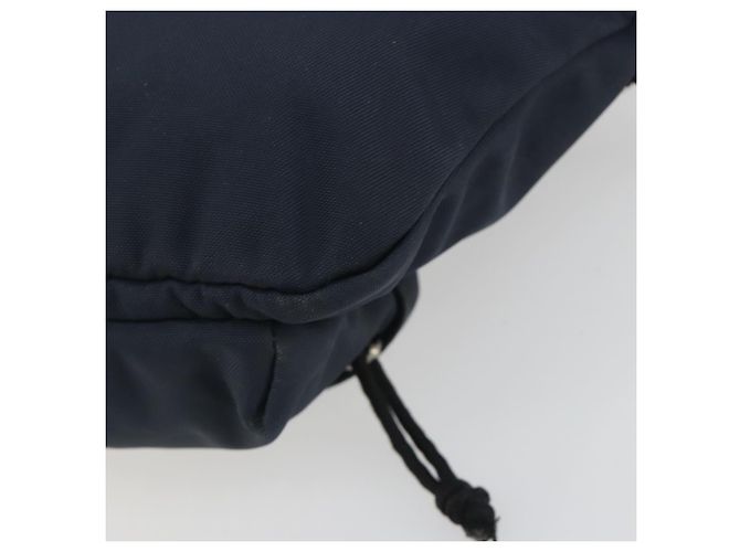 BALENCIAGA Body Bag Canvas Navy Silver Auth 194239 Silber Marineblau - Ansicht 12