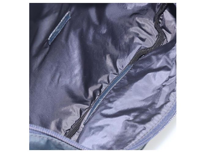 BALENCIAGA Body Bag Canvas Navy Silver Auth 194239 Silber Marineblau - Ansicht 16