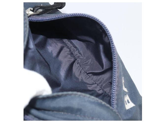 BALENCIAGA Body Bag Canvas Navy Silver Auth 194239 Silber Marineblau - Ansicht 19