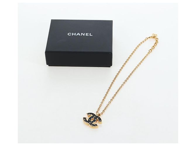 Collana CHANEL COCO Metallo Tono Oro CC Auth 196477SAM - vista 13