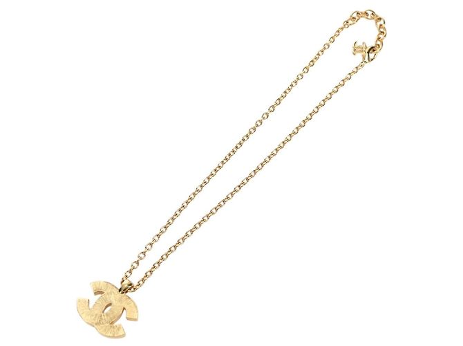 Collana CHANEL COCO Metallo Tono Oro CC Auth 196477SAM - vista 7