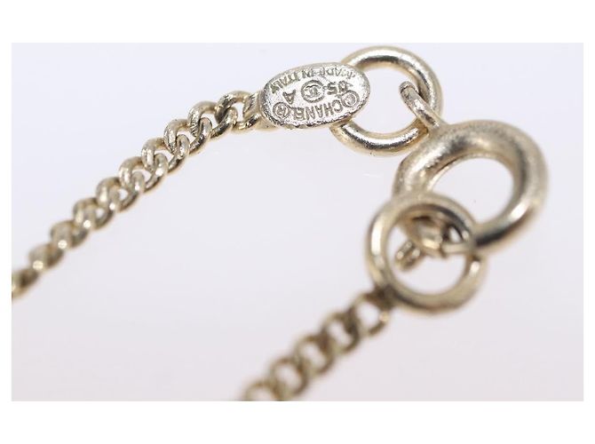 Collana CHANEL Matelasse metallo Gold Tone CC Auth 198856M - vista 12