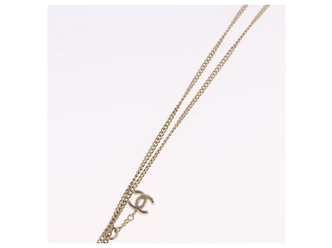 Collana CHANEL Matelasse metallo Gold Tone CC Auth 198856M - vista 9