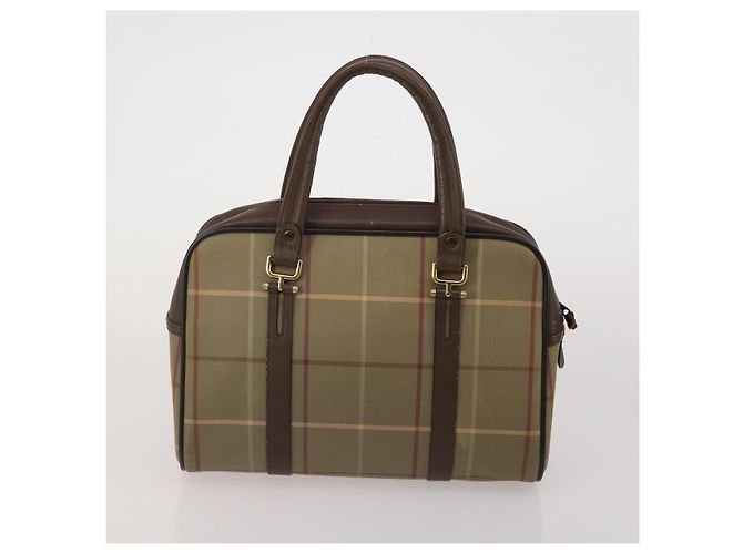 Borsa a Tracolla Borsa a Mano BURBERRY Canvas Pelle Set da 3 Navy Beige Auth BA15066 Blu navy - vista 10