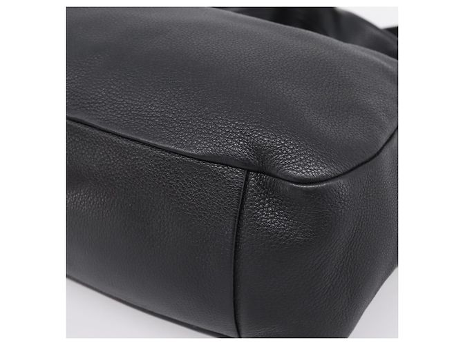 Borsa a tracolla PRADA in pelle 2way Nero Argento 1BC133 Auth am12304SAM - vista 12