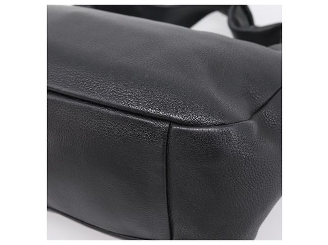 Borsa a tracolla PRADA in pelle 2way Nero Argento 1BC133 Auth am12304SAM - vista 14