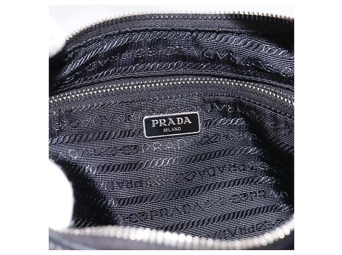 Borsa a tracolla PRADA in pelle 2way Nero Argento 1BC133 Auth am12304SAM - vista 18