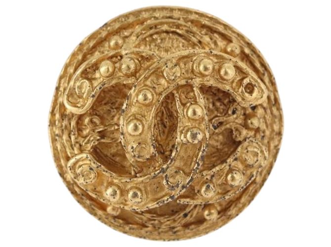Orecchini CHANEL Metallo Tono Oro CC Auth 198822V - vista 2