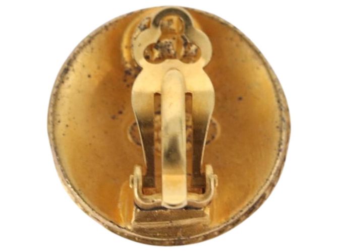 Orecchini CHANEL Metallo Tono Oro CC Auth 198822V - vista 3