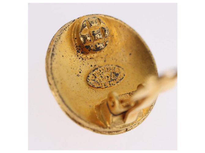 Orecchini CHANEL Metallo Tono Oro CC Auth 198822V - vista 5