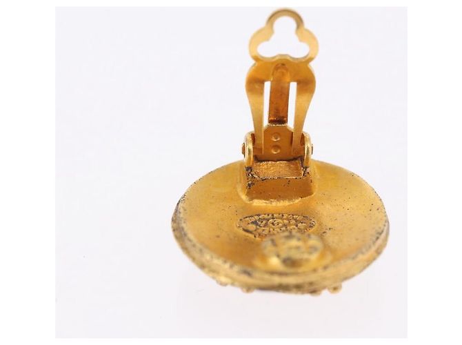 Orecchini CHANEL Metallo Tono Oro CC Auth 198822V - vista 6
