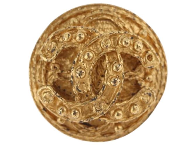 Orecchini CHANEL Metallo Tono Oro CC Auth 198822V - vista 7
