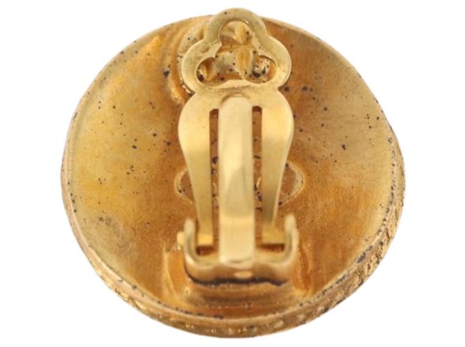Orecchini CHANEL Metallo Tono Oro CC Auth 198822V - vista 8