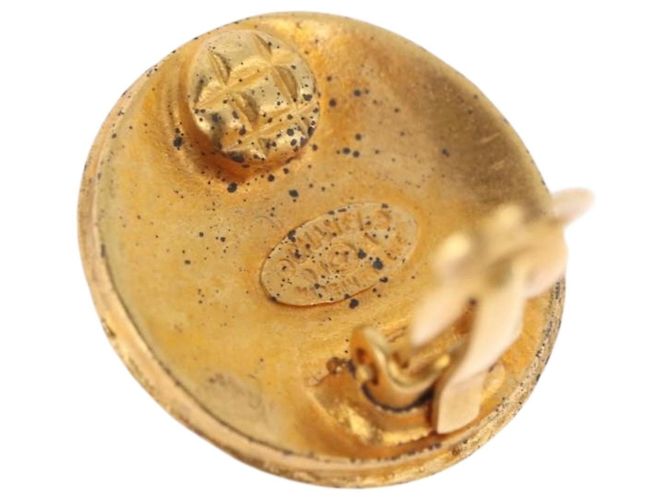 Orecchini CHANEL Metallo Tono Oro CC Auth 198822V - vista 9