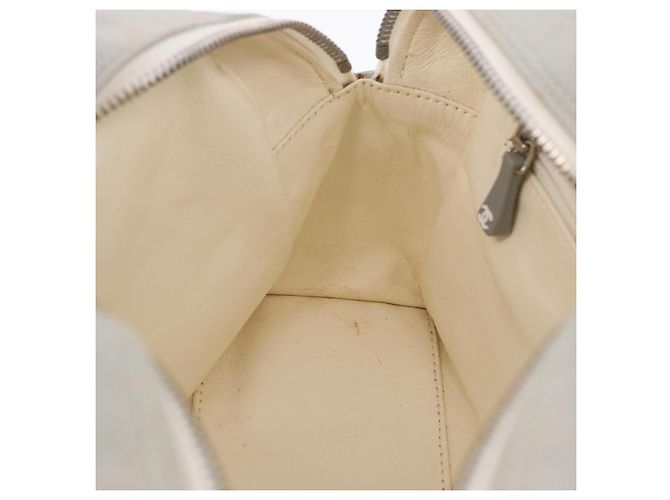 Borsa a mano sportiva CHANEL Canvas Gray Silver CC Auth BA14884A Marrone Argento - vista 19