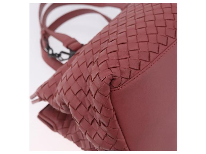 Borsa a mano BOTTEGA VENETA INTRECCIATO in pelle 2way Rosa Auth 198745V - vista 13