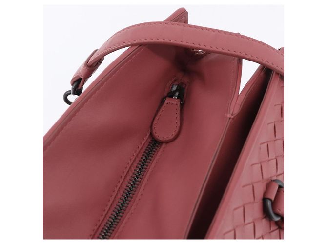 Borsa a mano BOTTEGA VENETA INTRECCIATO in pelle 2way Rosa Auth 198745V - vista 17