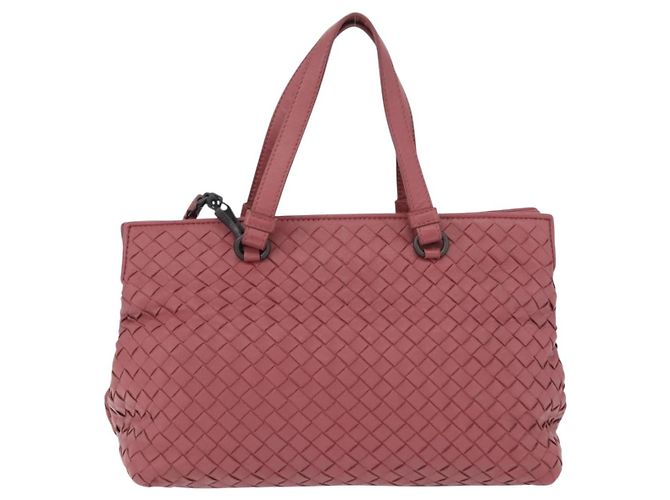 Borsa a mano BOTTEGA VENETA INTRECCIATO in pelle 2way Rosa Auth 198745V - vista 2
