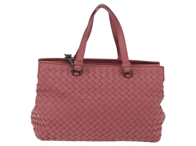 Borsa a mano BOTTEGA VENETA INTRECCIATO in pelle 2way Rosa Auth 198745V - vista 3