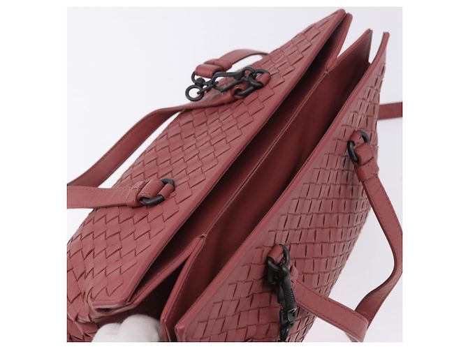 Borsa a mano BOTTEGA VENETA INTRECCIATO in pelle 2way Rosa Auth 198745V - vista 6