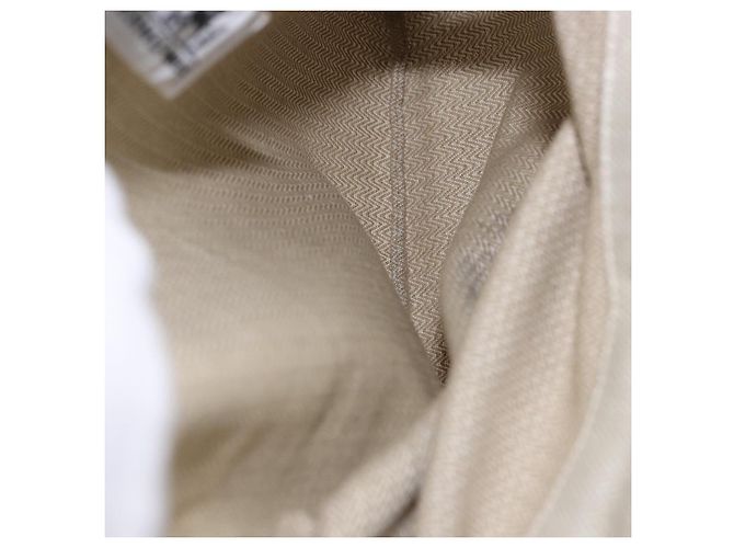 Hermès Bolso de hombro HERMES Aline de algodón beige dorado Auth 196640A - vista 15
