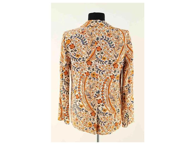 Blazer SéZane de lino naranja - vista 4