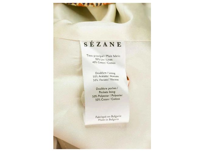 Blazer SéZane de lino naranja - vista 6