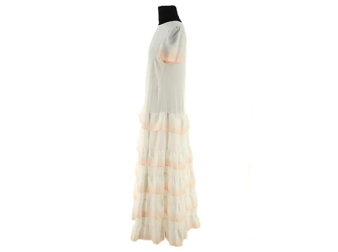 Vestido Maje blanco de viscosa - vista 3