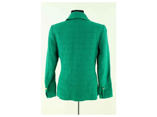 Blazer Sandro in cotone verde - vista 4
