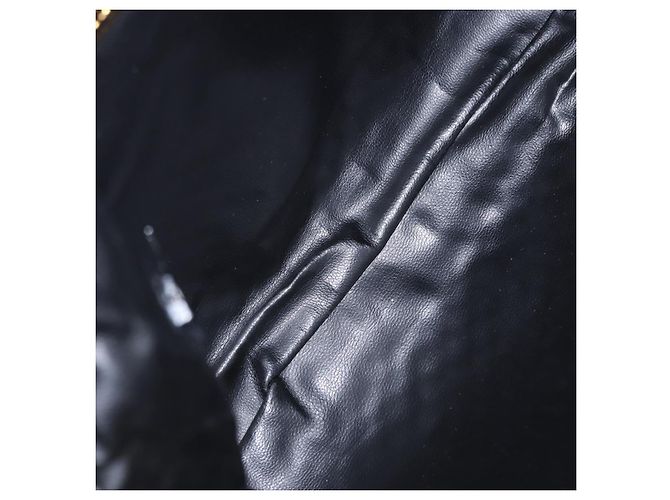 Borsa a tracolla con catena BALLY in pelle grigia tono oro Auth 198489A Marrone - vista 17