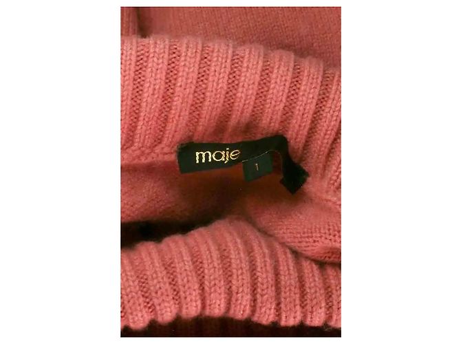 Jersey Maje de cashmere rosa S - vista 5