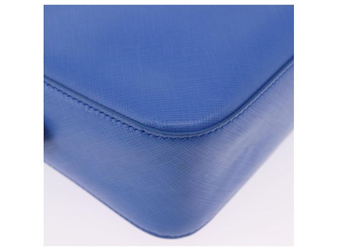 Borsa a tracolla Salvatore Ferragamo Vala Chain in pelle blu e oro Auth 197212V D'oro - vista 11