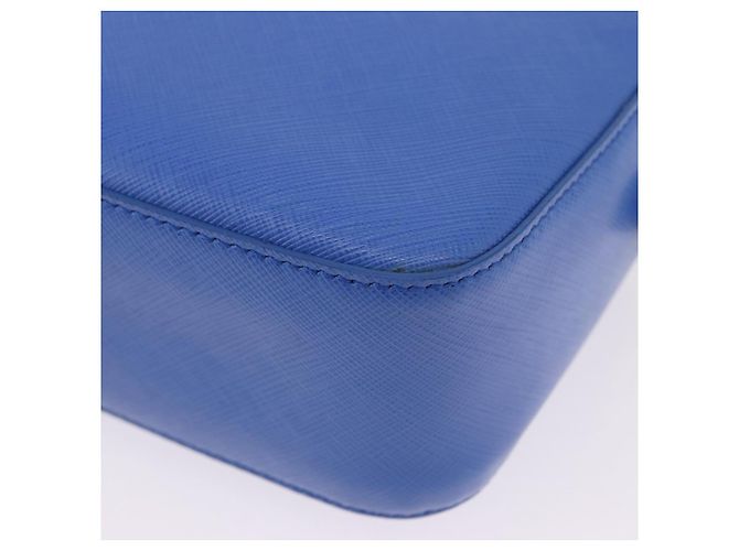 Borsa a tracolla Salvatore Ferragamo Vala Chain in pelle blu e oro Auth 197212V D'oro - vista 12