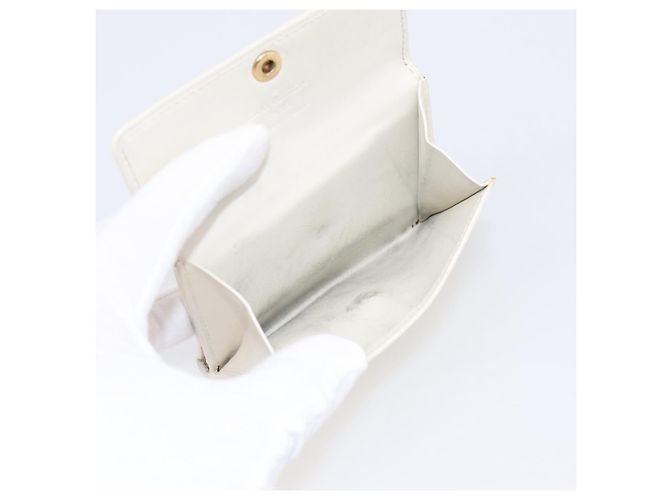 LOUIS VUITTON Monogram Vernis Ludlow Coin Purse Perle M91357 LV Auth BA15057 - vista 13