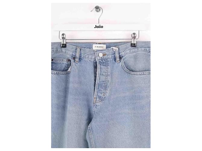 Frame Denim Jeans Relaxed Frame blu in cotone - vista 2