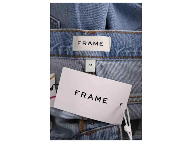 Frame Denim Jeans Relaxed Frame blu in cotone - vista 5