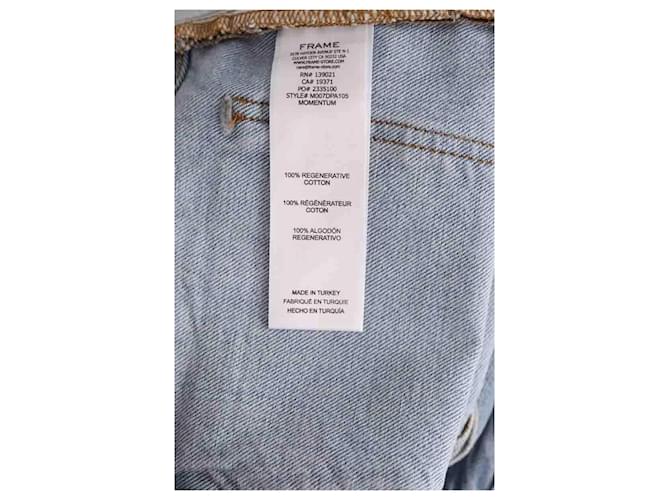 Frame Denim Jeans Relaxed Frame blu in cotone - vista 6