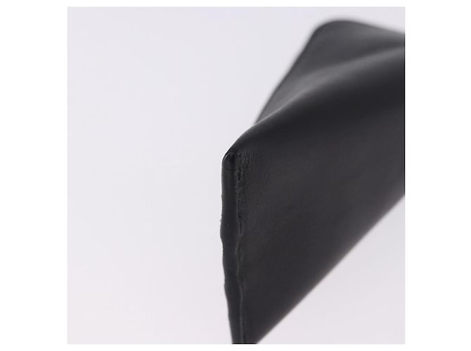 LOEWE Anagram Münzbeutel Leder Schwarz Silber Auth 196648M - Ansicht 8