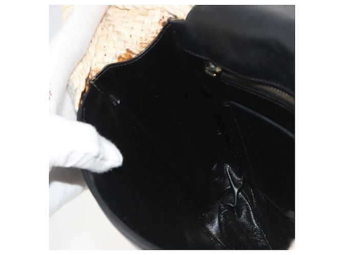Borsa a tracolla Salvatore Ferragamo in pelle nera e oro Auth 197141 Nero D'oro - vista 19