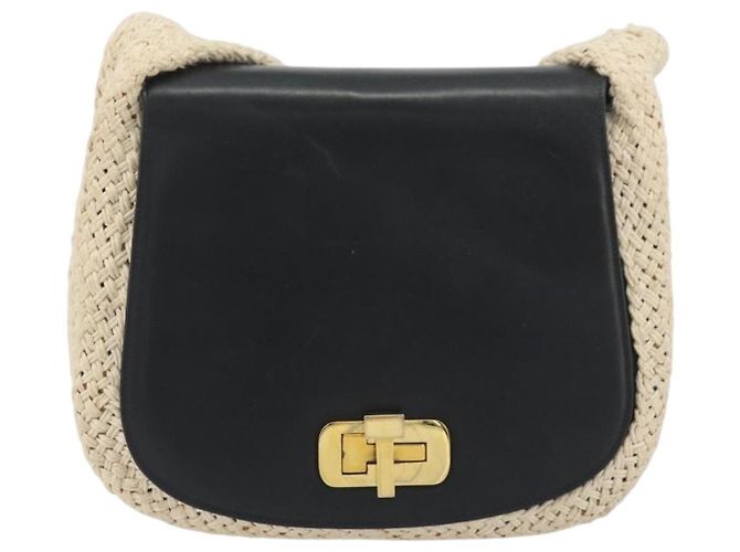Borsa a tracolla Salvatore Ferragamo in pelle nera e oro Auth 197141 Nero D'oro - vista 2