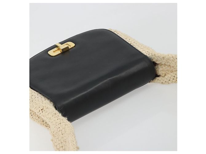 Borsa a tracolla Salvatore Ferragamo in pelle nera e oro Auth 197141 Nero D'oro - vista 6