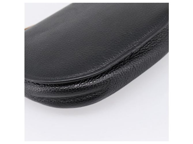 Christian Dior Schultertasche aus Leder Schwarz Goldfarben Auth ep15708 - Ansicht 13